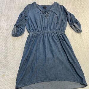 Mossimo Supply Co. Blue High Low Dress